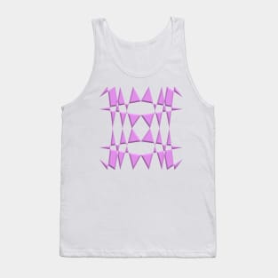 Object in 3D  pink Tank Top